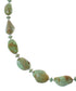 Navajo Sterling Silver Kingman Turquoise Bead Necklace AX85149